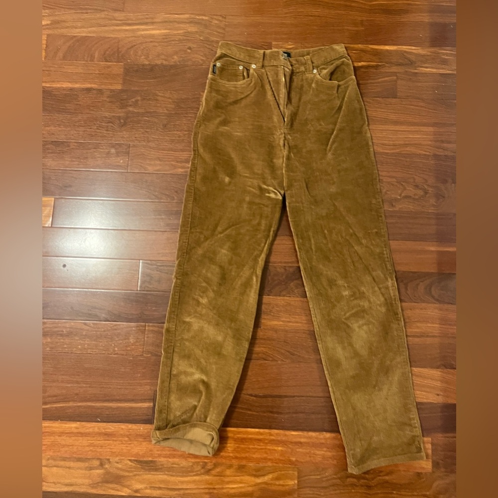 Ralph Lauren corduroy pants. Size 4, tan